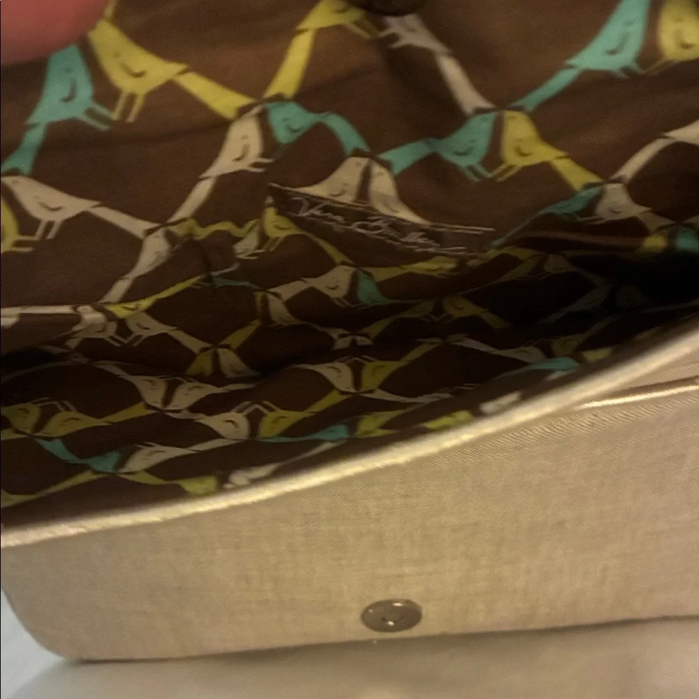 Vera Bradley Beige‎ Clutch and Wallet with Blue Bird Design